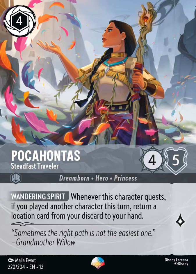 Carta Pocahontas · Steadfast Traveler