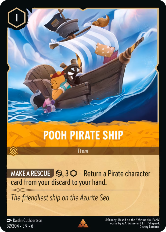 Carta Pooh Pirate Ship · 
