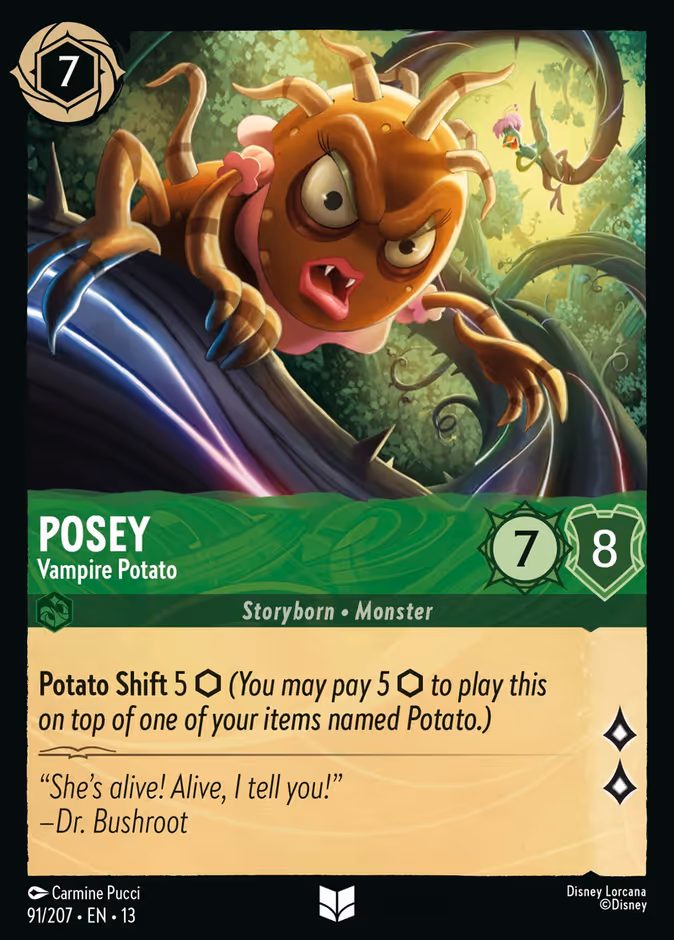 Carta oficial Posey · Vampire Potato