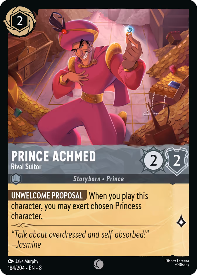 Carta Prince Achmed · Rival Suitor