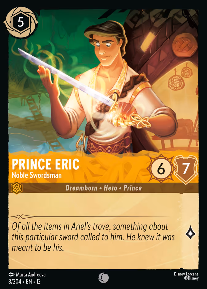 Carta Prince Eric · Noble Swordsman
