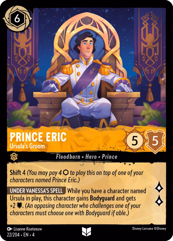 Carta Prince Eric · Ursula's Groom