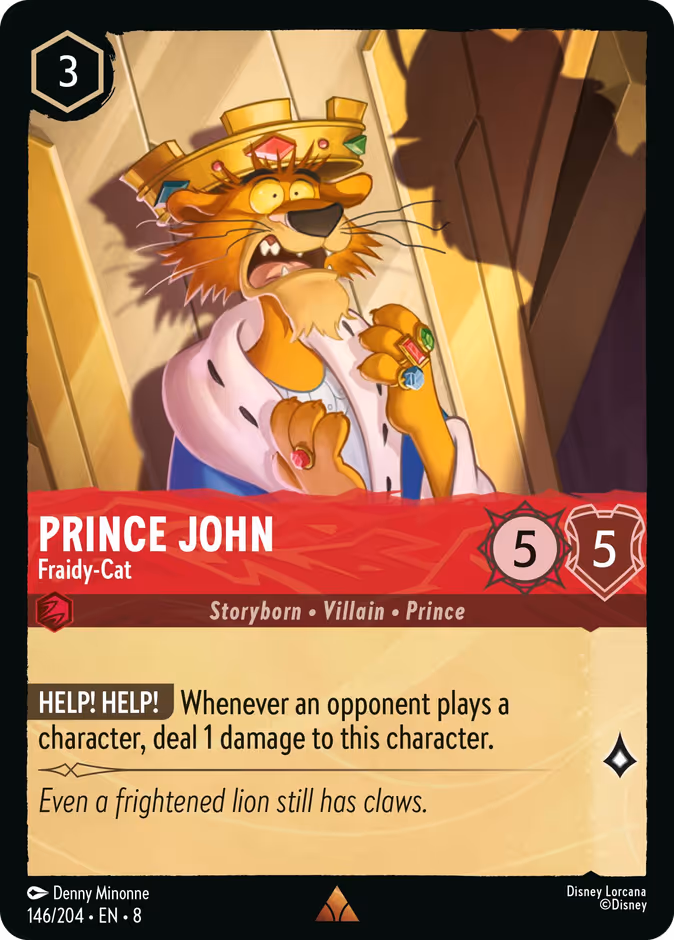 Carta Prince John · Fraidy-Cat