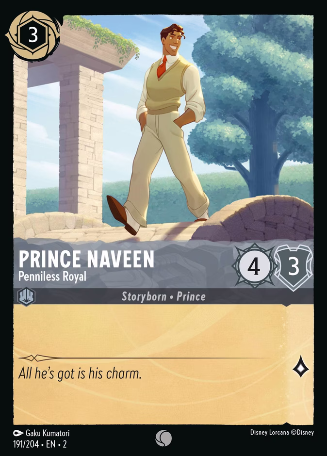 Carta Prince Naveen · Penniless Royal