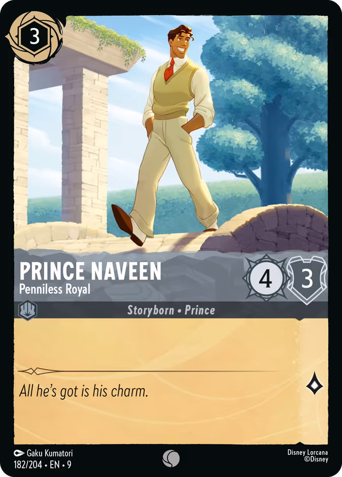 Carta Prince Naveen · Penniless Royal
