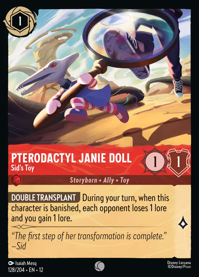 Carta Pterodactyl Janie Doll · Sid's Toy