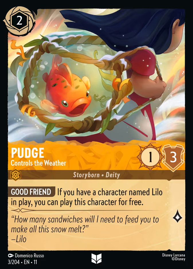 Carta Pudge · Controls the Weather