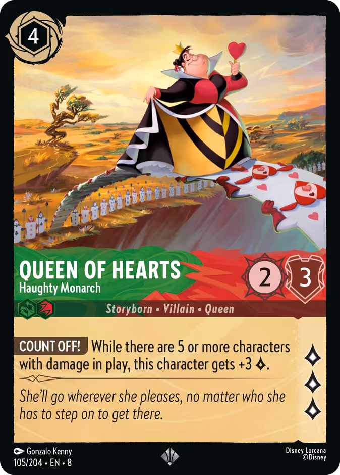 Carta Queen of Hearts · Haughty Monarch