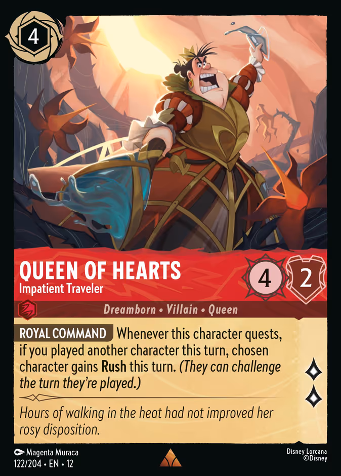 Carta Queen of Hearts · Impatient Traveler