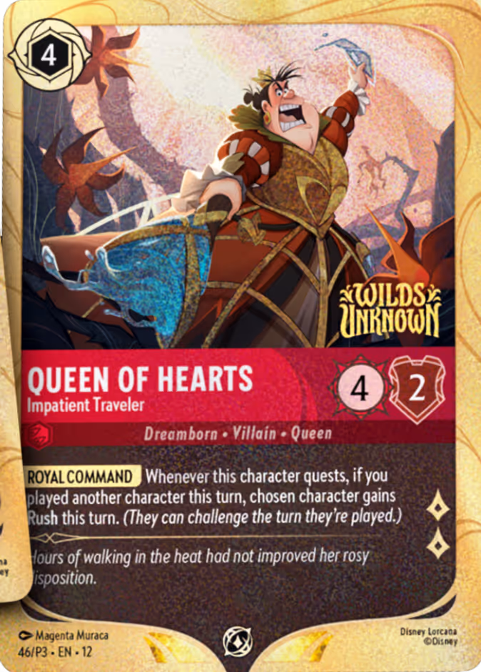 Carta Queen of Hearts · Impatient Traveler