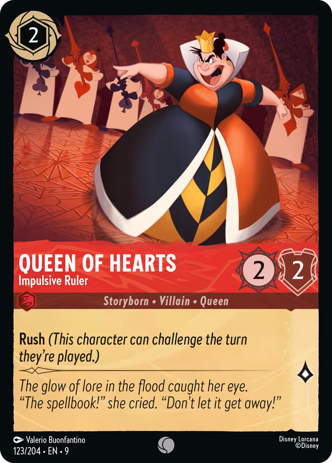 Carta Queen of Hearts · Impulsive Ruler