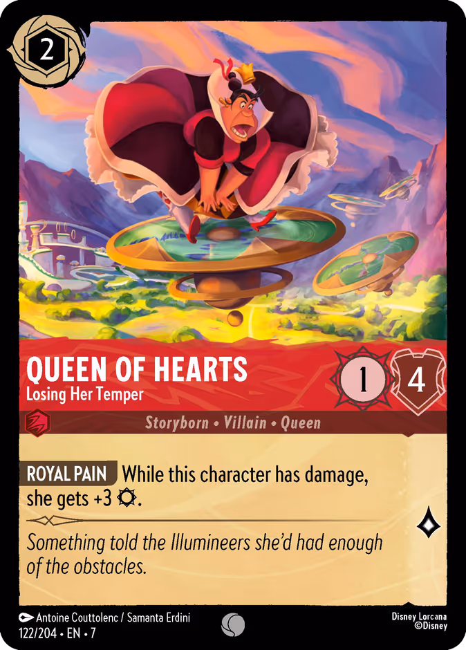 Carta Queen of Hearts · Losing Her Temper