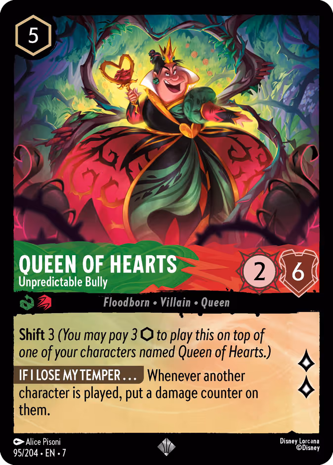 Carta Queen of Hearts · Unpredictable Bully