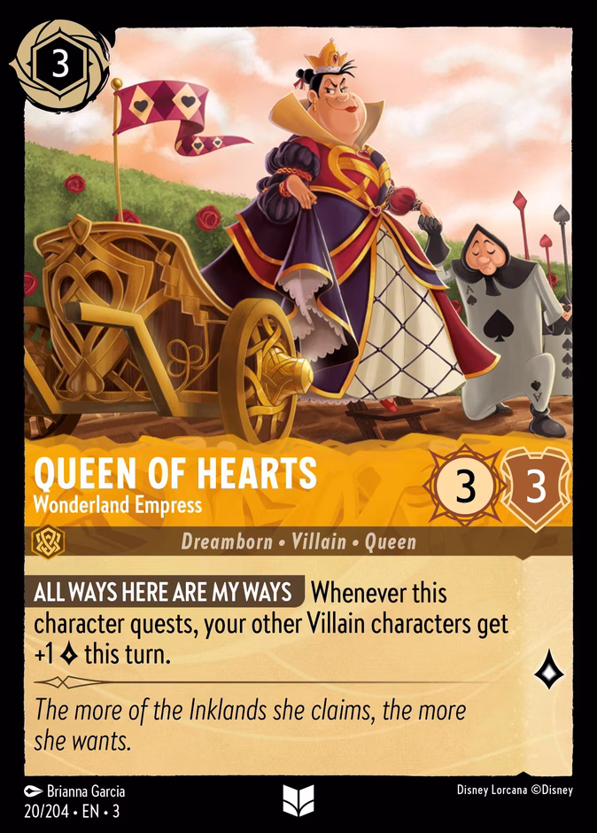 Carta Queen of Hearts · Wonderland Empress