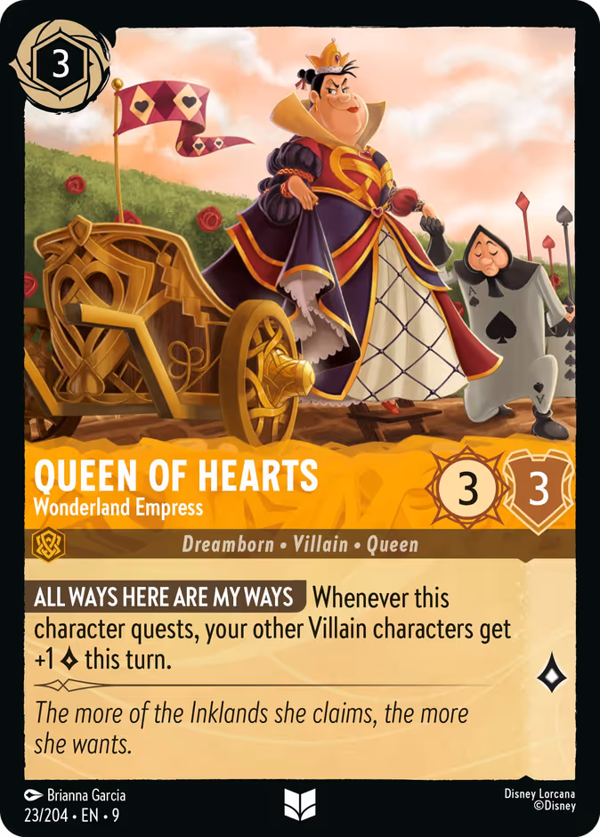 Carta Queen of Hearts · Wonderland Empress