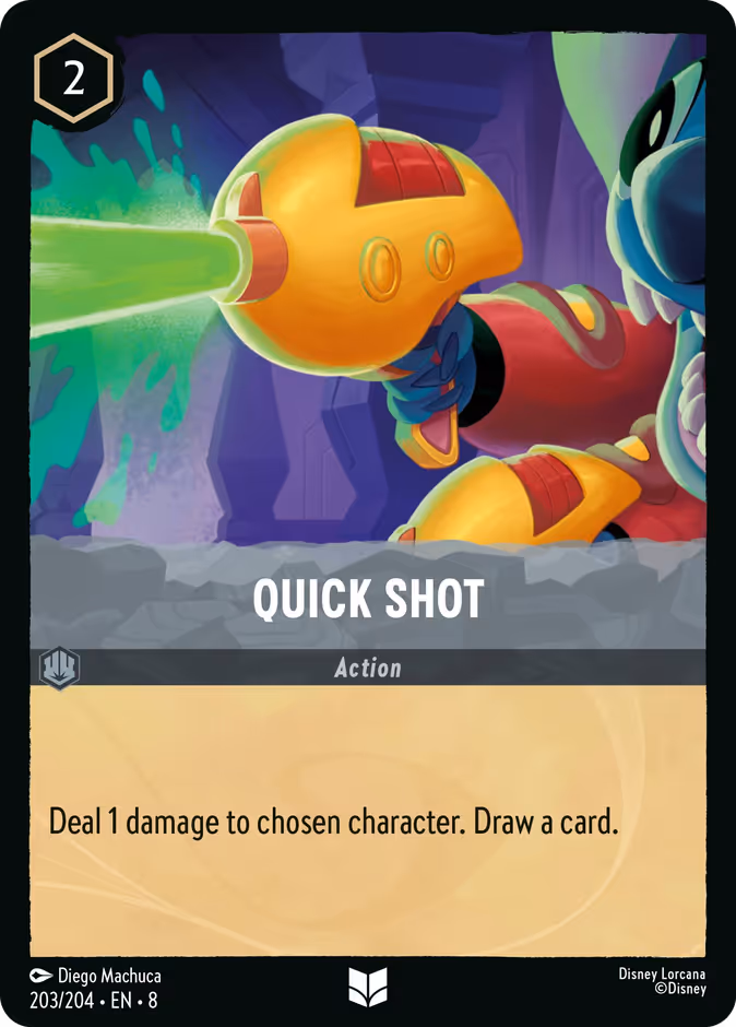 Carta oficial Quick Shot · 
