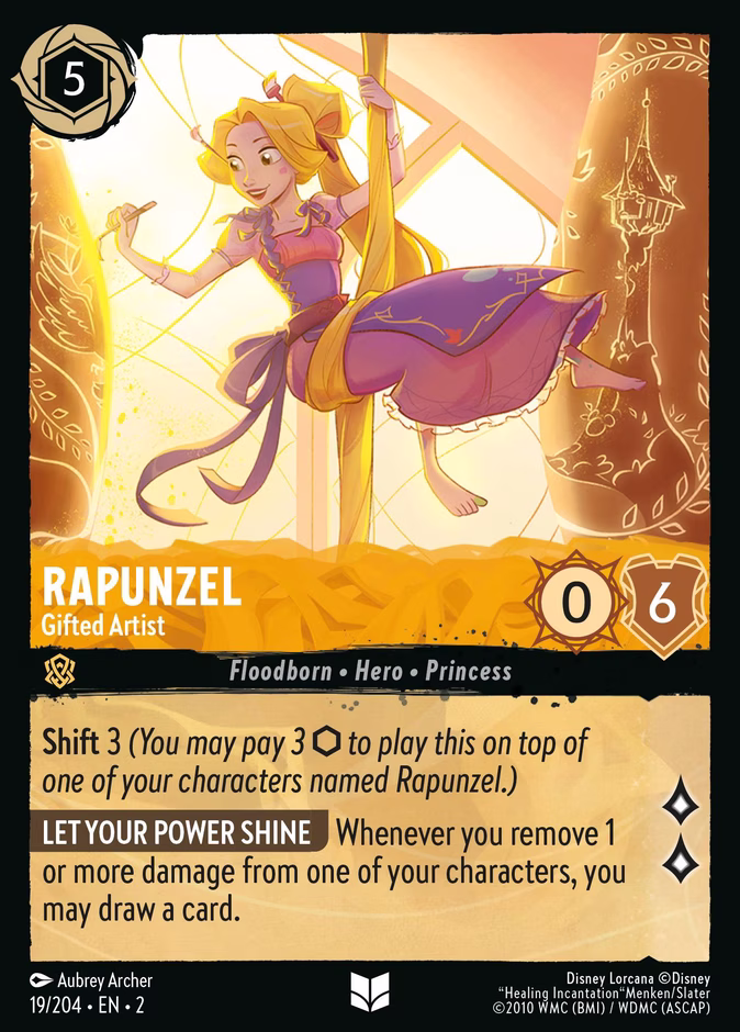 Carta Rapunzel · Gifted Artist
