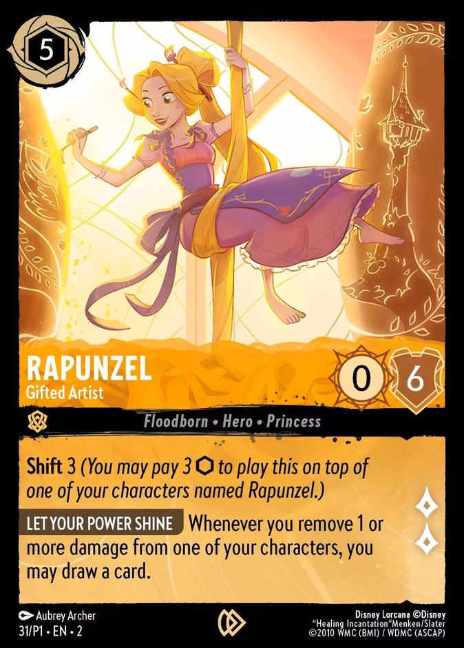 Carta Rapunzel · Gifted Artist