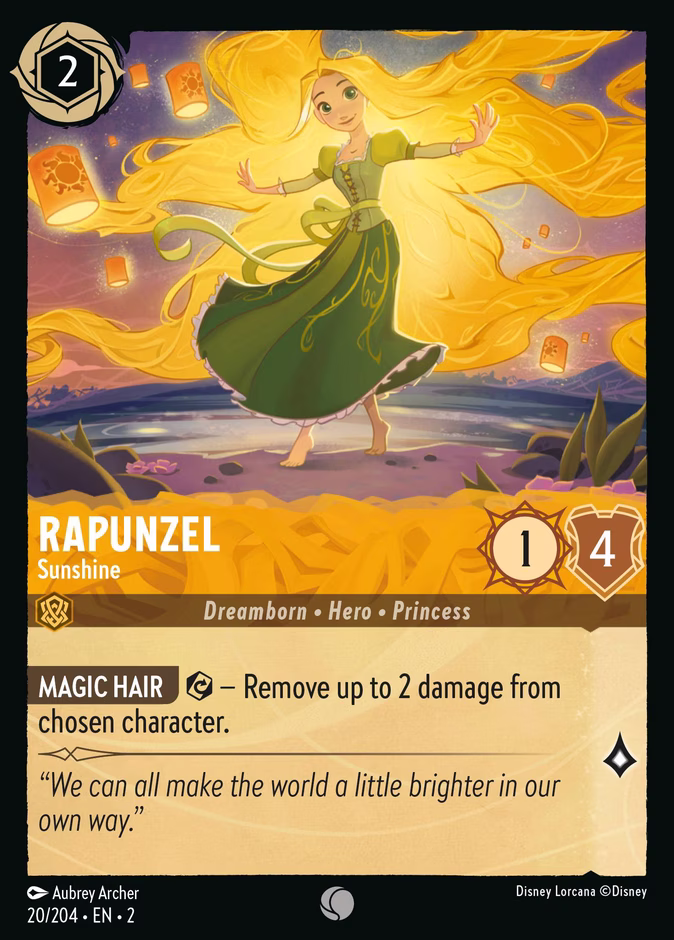 Carta Rapunzel · Sunshine
