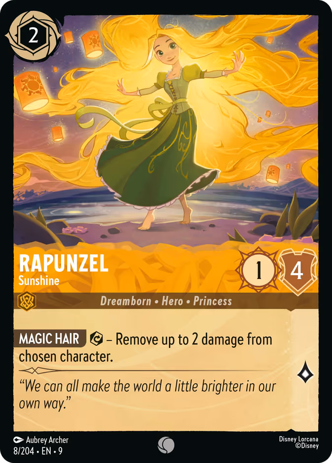 Carta Rapunzel · Sunshine