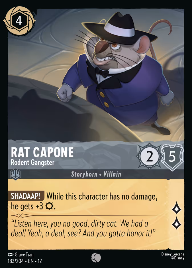 Carta Rat Capone · Rodent Gangster