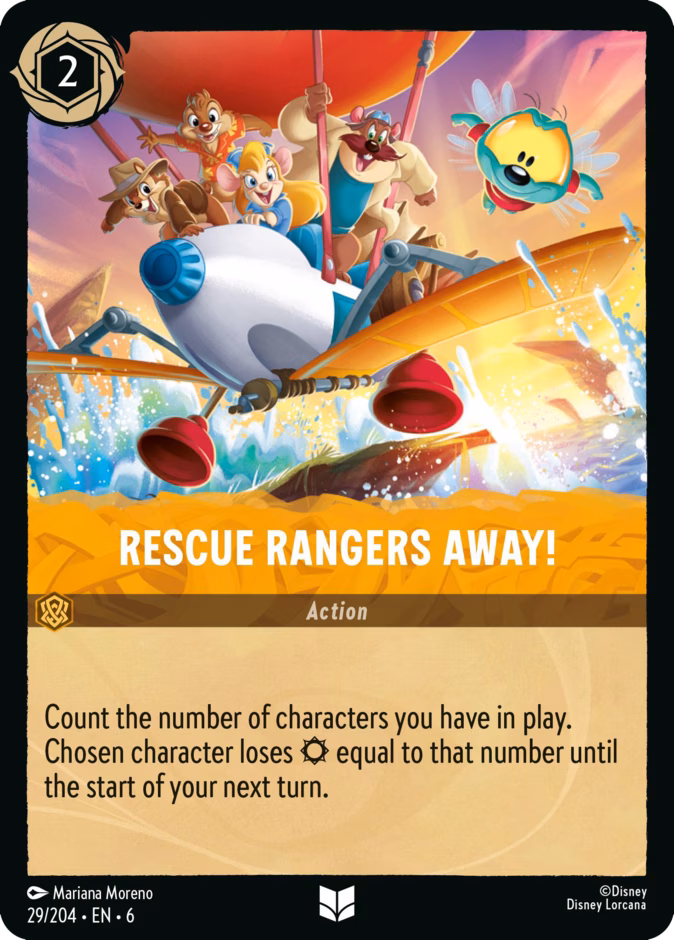 Carta Rescue Rangers Away! · 