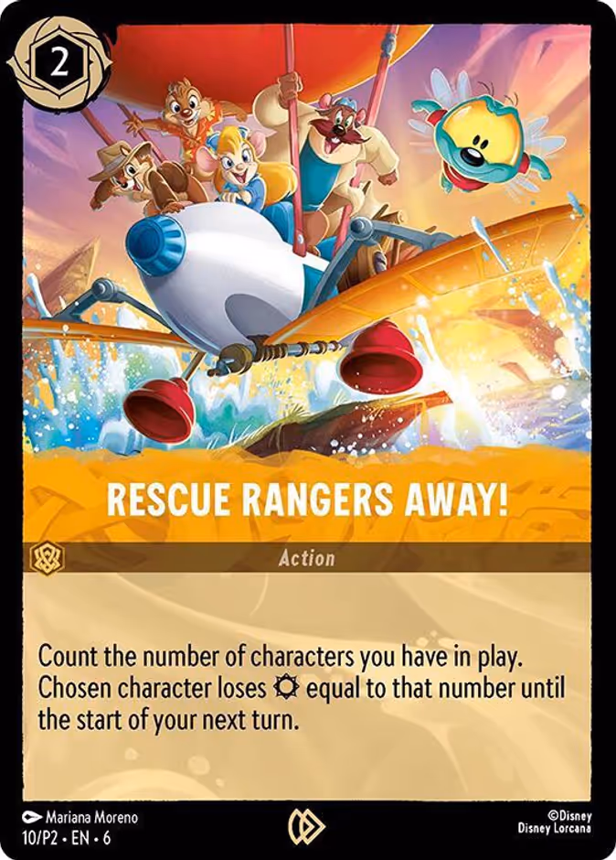 Carta Rescue Rangers Away! · 