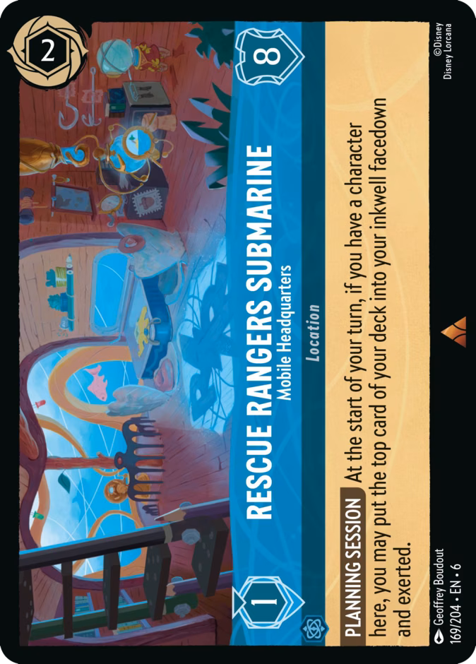 Carta Rescue Rangers Submarine · Mobile Headquarters