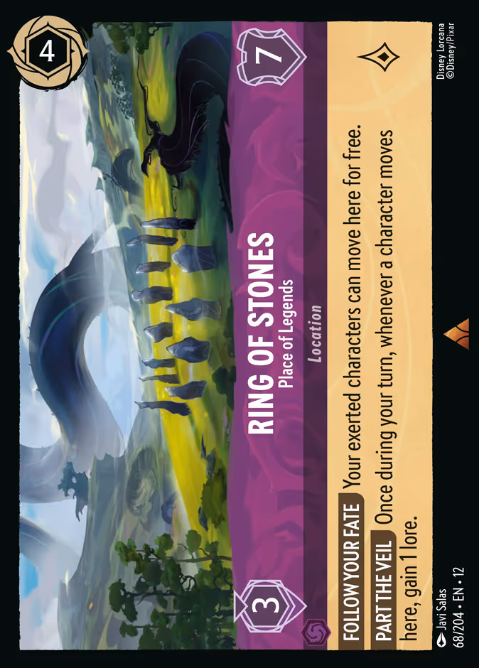 Carta Ring of Stones · Place of Legends