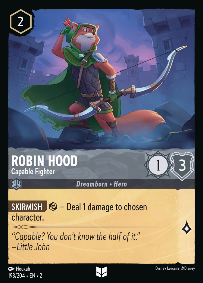 Carta Robin Hood · Capable Fighter