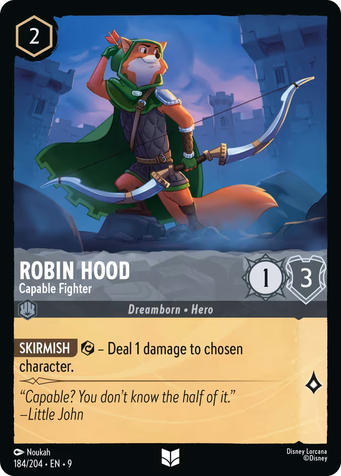 Carta Robin Hood · Capable Fighter