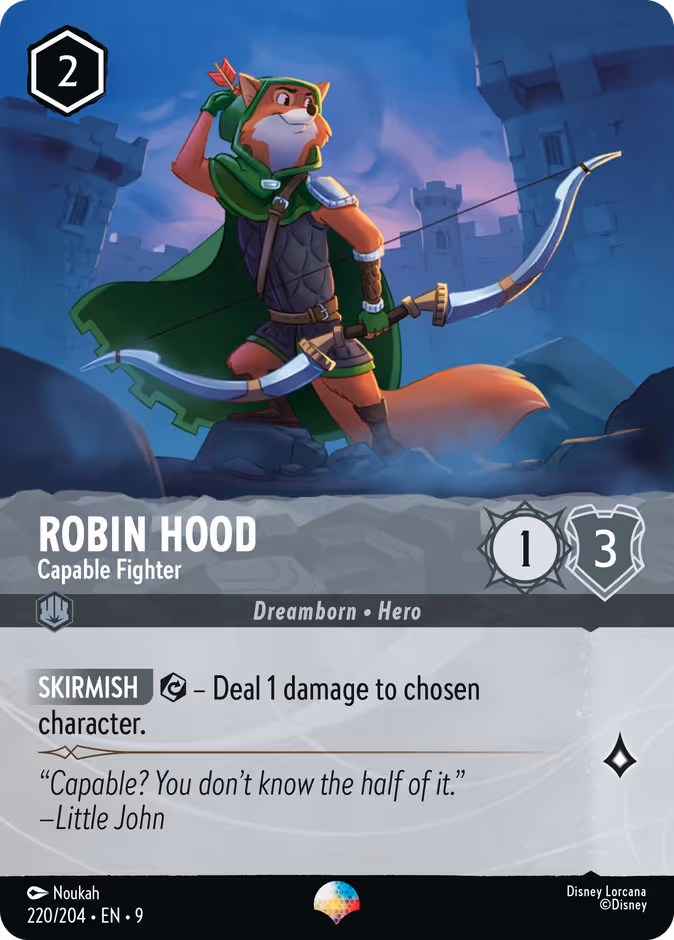 Carta Robin Hood · Capable Fighter