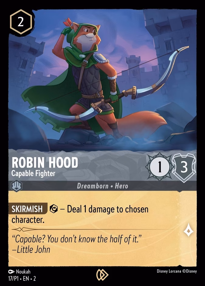 Carta Robin Hood · Capable Fighter