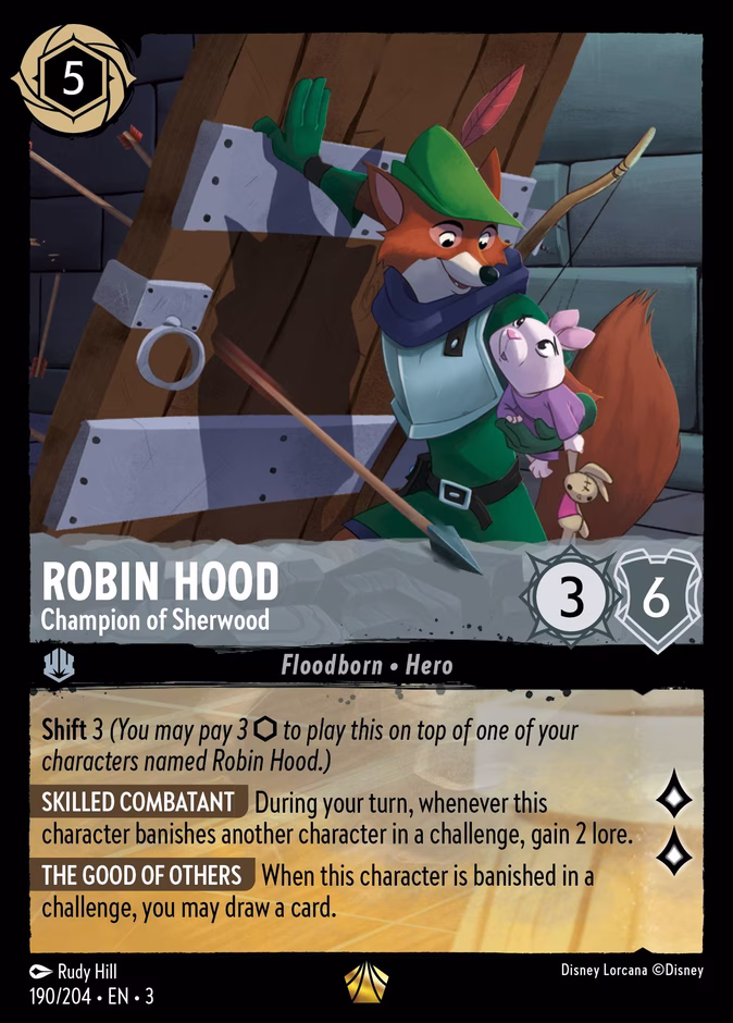 Carta Robin Hood · Champion of Sherwood