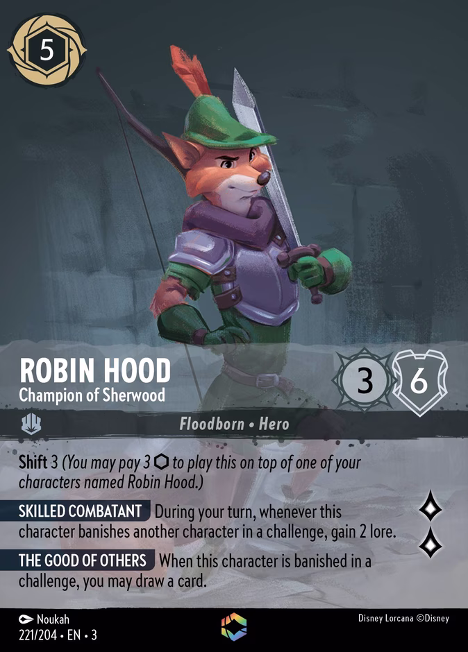 Carta Robin Hood · Champion of Sherwood