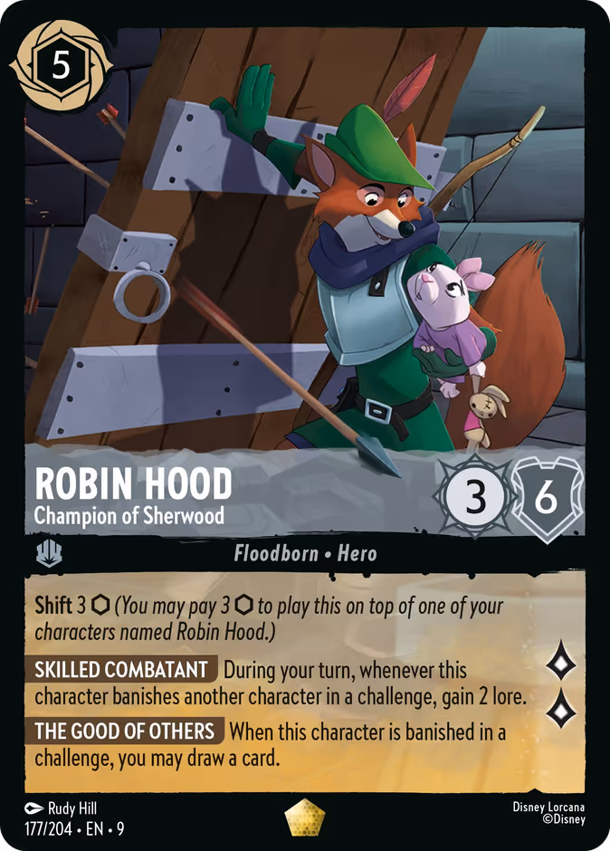 Carta Robin Hood · Champion of Sherwood