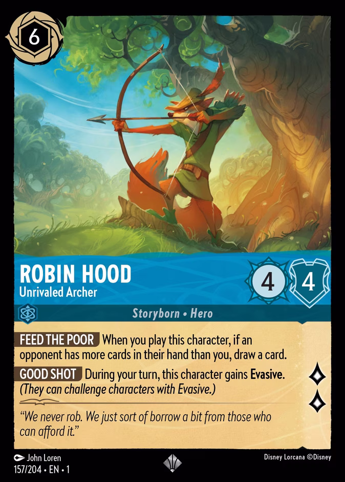 Carta Robin Hood · Unrivaled Archer
