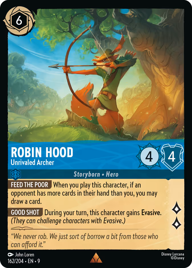 Carta Robin Hood · Unrivaled Archer