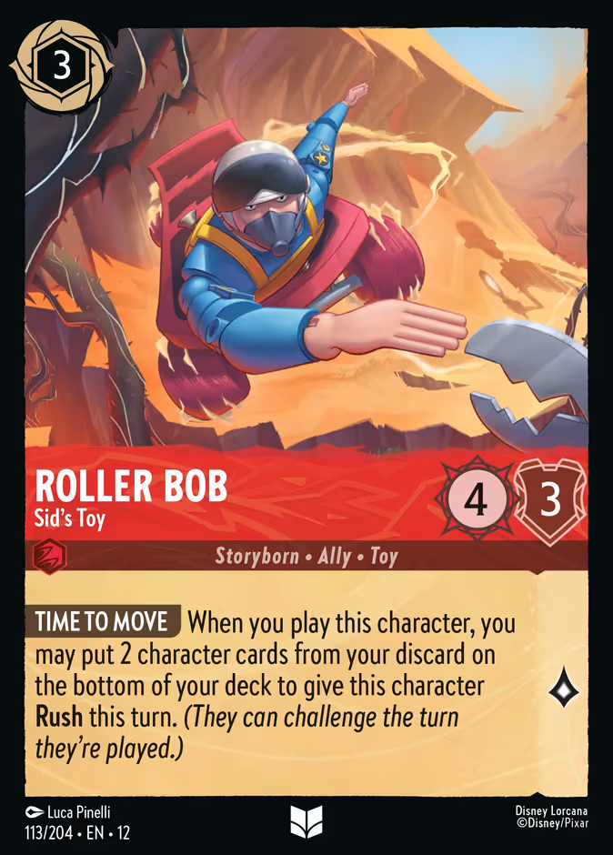 Carta oficial Roller Bob · Sid's Toy