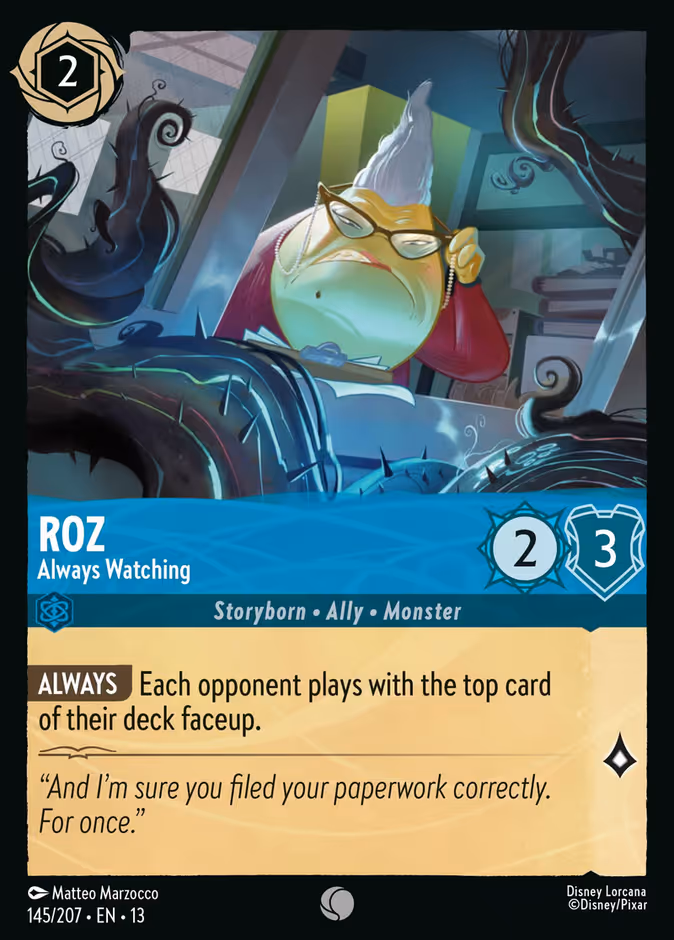 Carta oficial Roz · Always Watching