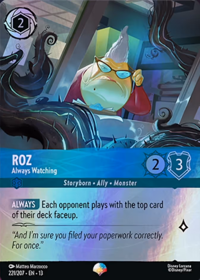 Carta oficial Roz · Always Watching