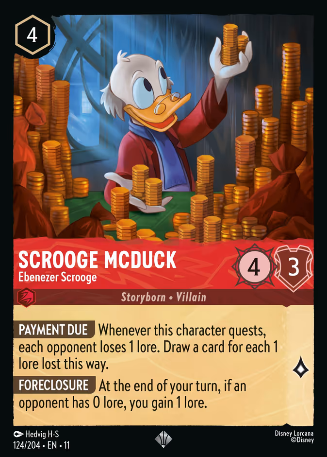 Carta Scrooge McDuck · Ebenezer Scrooge