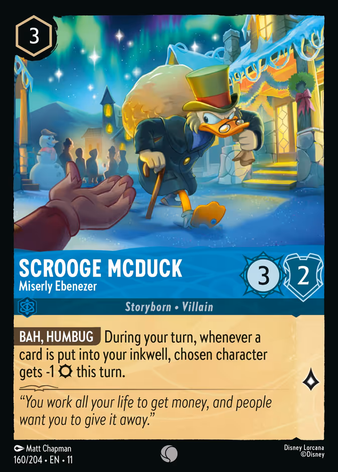 Carta Scrooge McDuck · Miserly Ebenezer