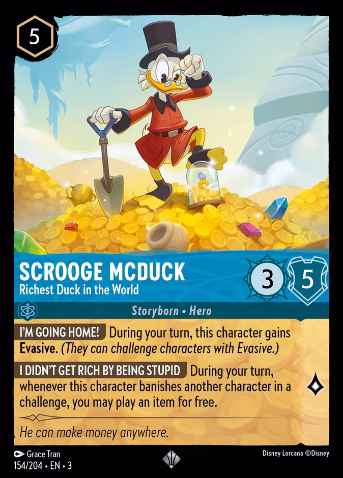 Carta Scrooge McDuck · Richest Duck in the World