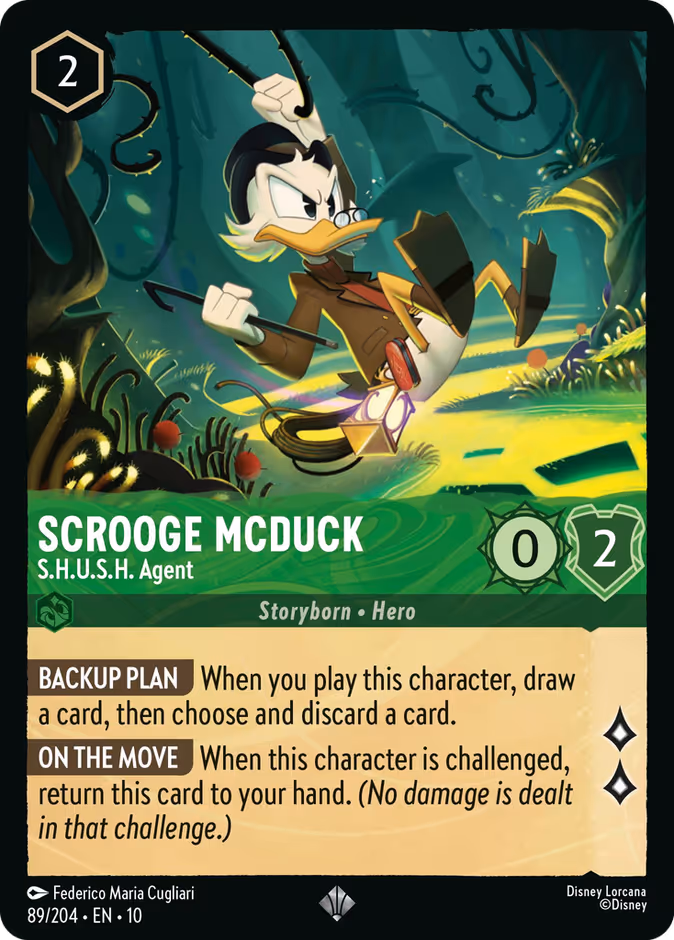 Carta Scrooge McDuck · S.H.U.S.H. Agent