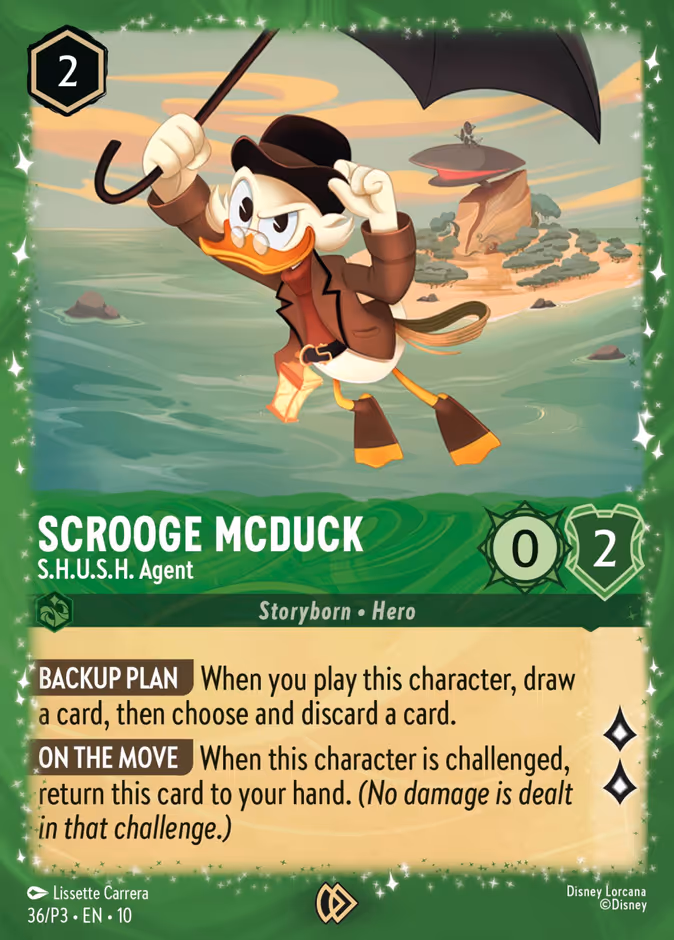Carta Scrooge McDuck · S.H.U.S.H. Agent