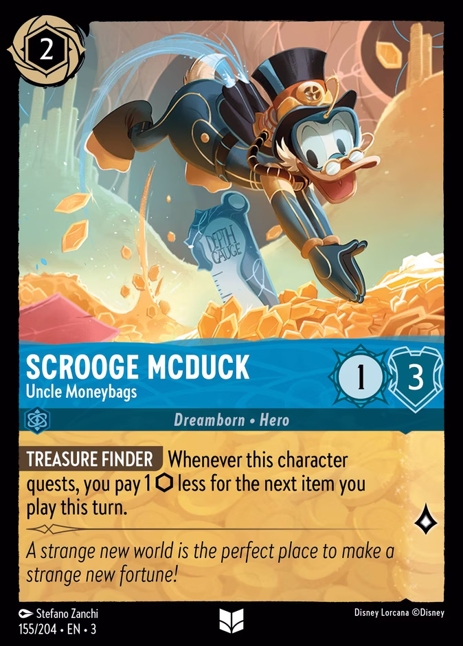 Carta Scrooge McDuck · Uncle Moneybags