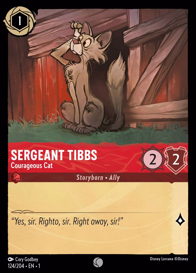 Carta Sergeant Tibbs · Courageous Cat