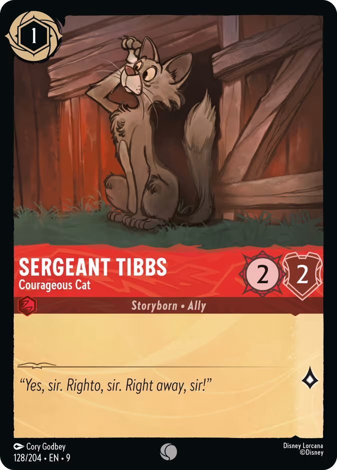 Carta Sergeant Tibbs · Courageous Cat
