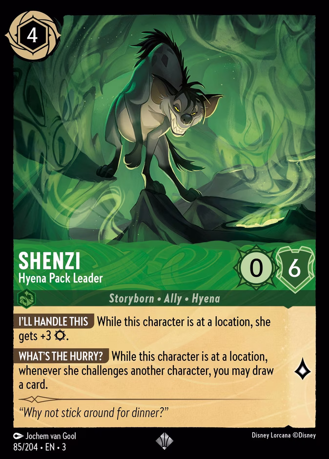 Carta Shenzi · Hyena Pack Leader